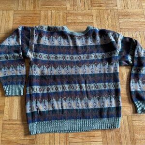 Men's Multicolor Patterned Sweater